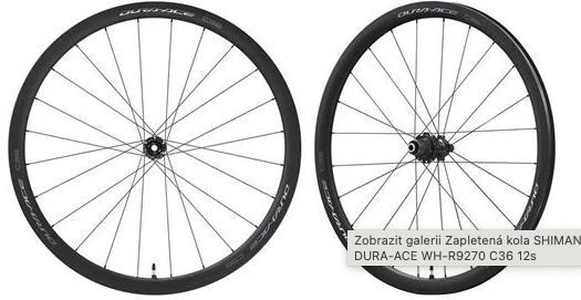 Nová zapletená kola SHIMANO DURA-ACE WH-R9270 C36 12s