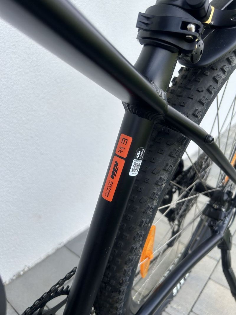 dámské kolo KTM Ultra Fun 29" matte black/grey/orange