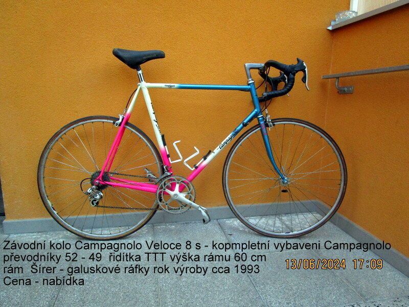 Závodní kolo Camagnolo Veloce 8s