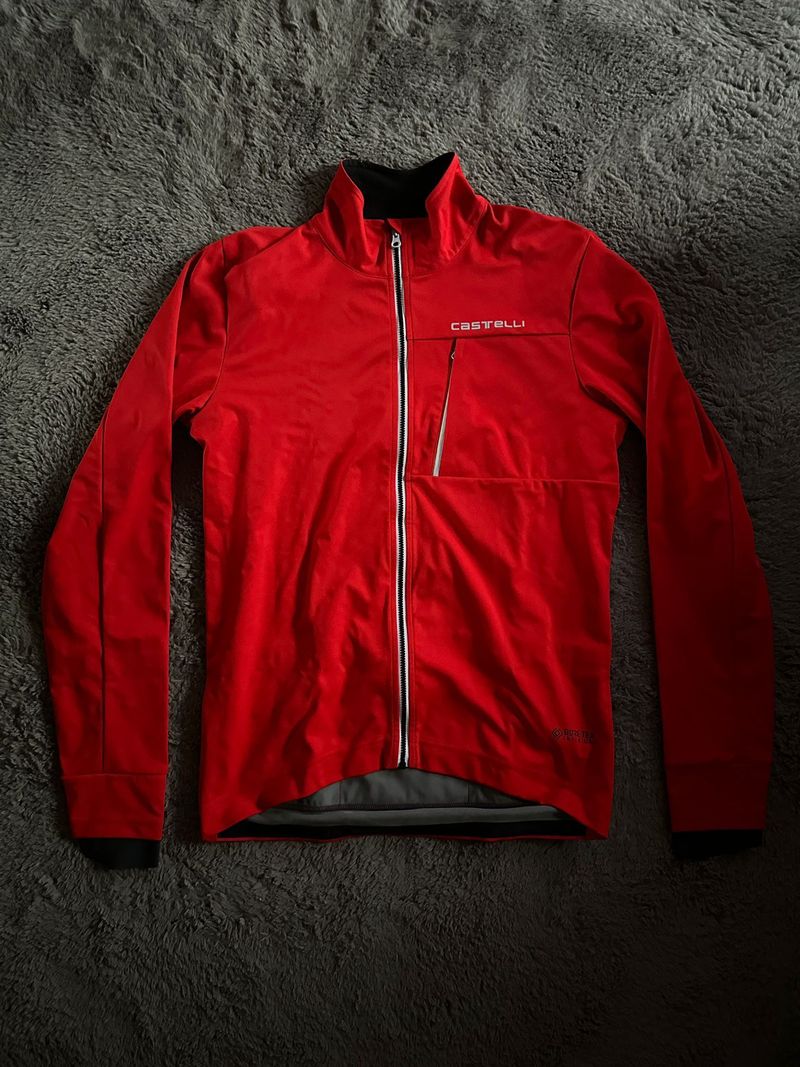 Castelli Go Jacket Red Gore Tex