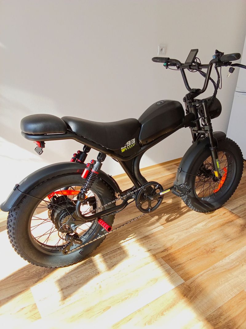 CELOODPRUŽENÉ FATBIKE ELEKTROKOLO C93, 1000 W, 960 WH, ZÁRUKA, HYDRAULICKÉ BRZDY