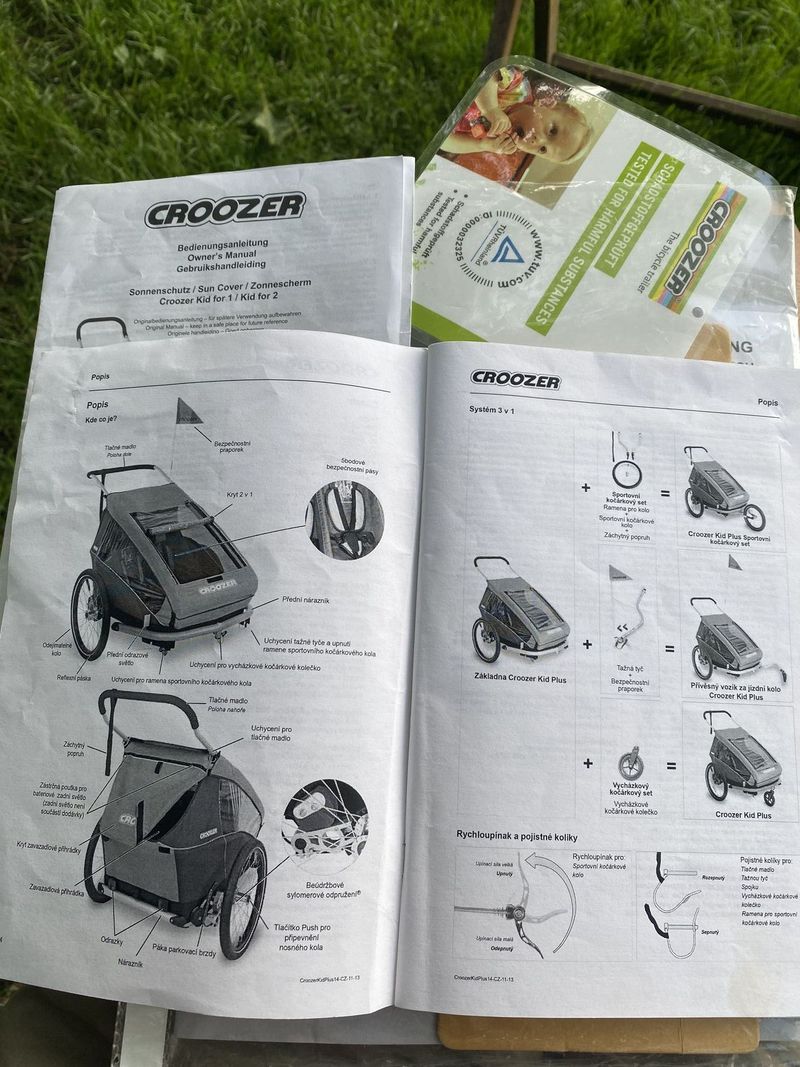 Croozer Kid Plus for 2, 3v1