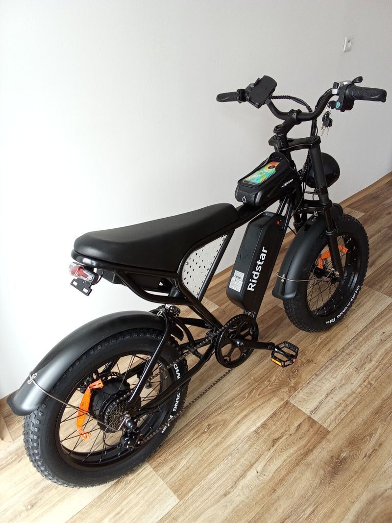  CELOODPRUŽENÉ FATBIKE ELEKTROKOLO RIDSTAR, 1000 W, 720 WH, PŘÍSLUŠENSTVÍ, ZÁRUKA