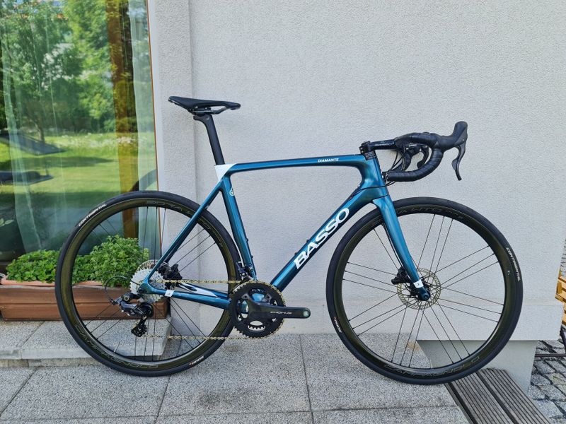 Basso Diamante disc, Campagnolo Record a Bora WTO, novĕ postavené.