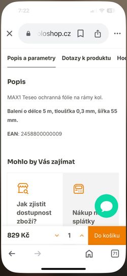 Ochranná folie na polep kola 