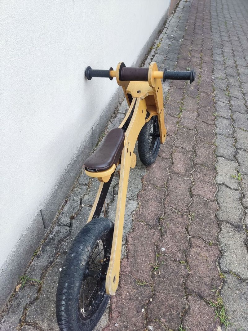 TryBike Dřevěné odrážedlo / tříkolka 4v1 hnědá