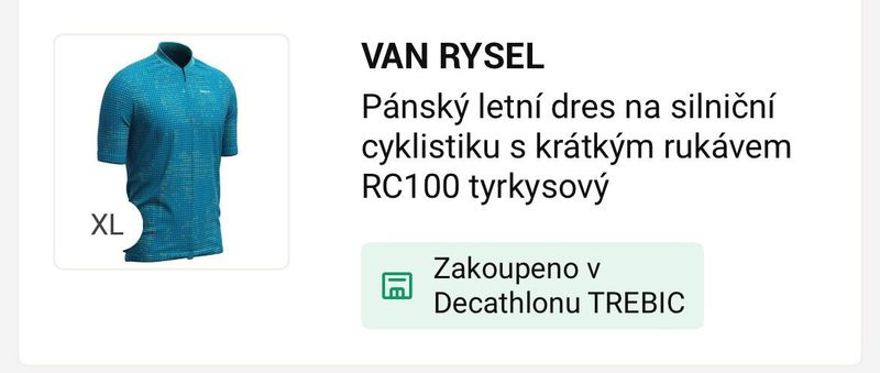 Silniční dres Van Rysel