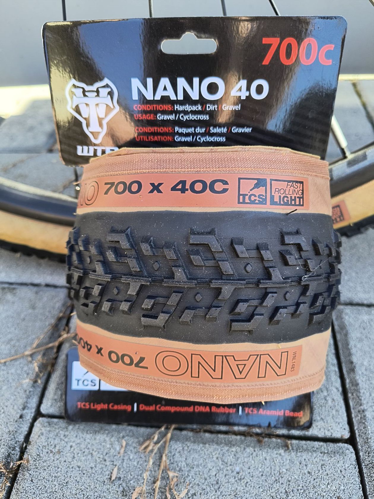  Prodám nový gravel top plášť WTB Nano TCS light Fast roling 700x40c