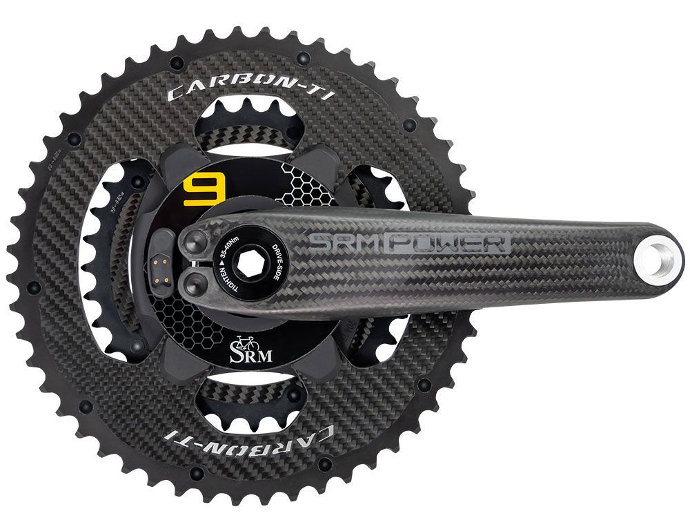 Kliky SRM PM9 Carbon/Ti s měřičem výkonu / powermeter