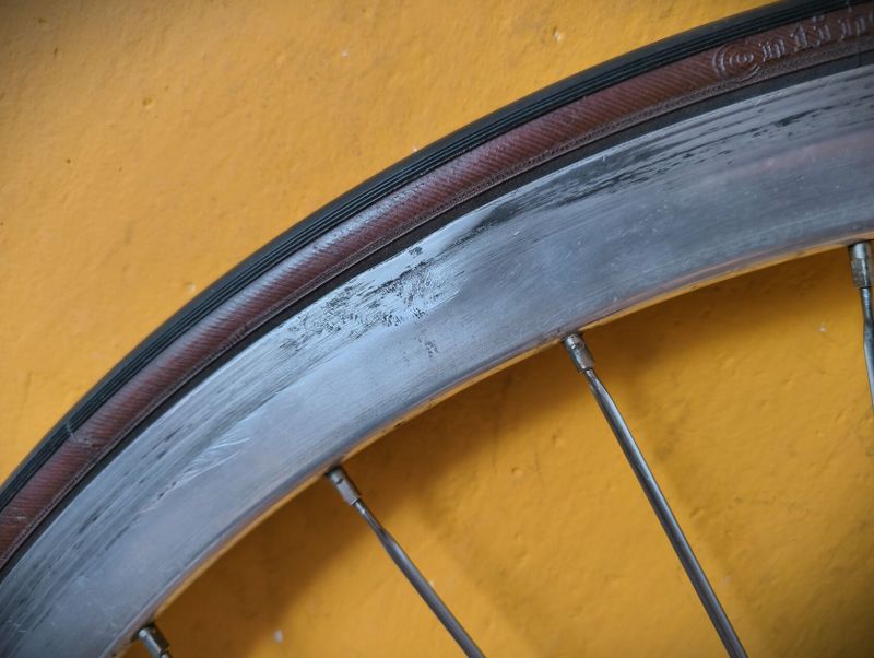 zapletená kola Rigida/Mavic, náboje Campagnolo