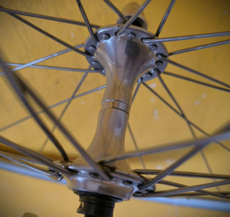 zapletená kola Rigida/Mavic, náboje Campagnolo