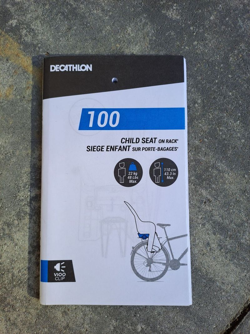 2x dětská sedačka na nosič - BTWIN (Decathlon)