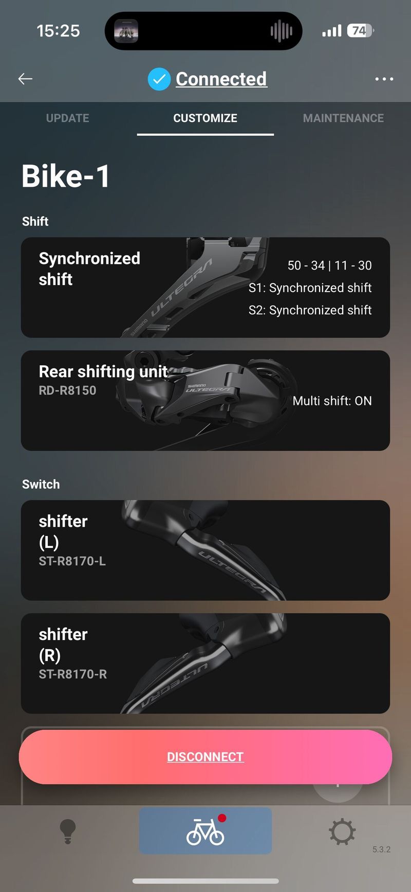 sada ULTEGRA di2 12sp. R8170