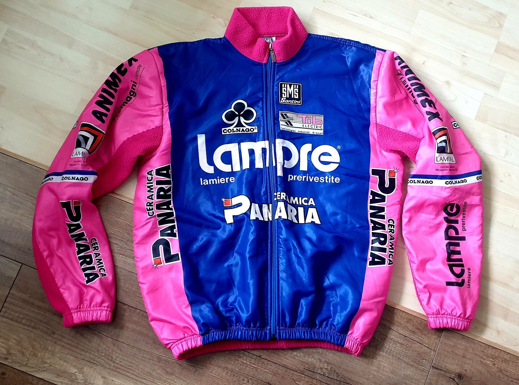 Retro cyklistická bunda Lampre Colnago ♧