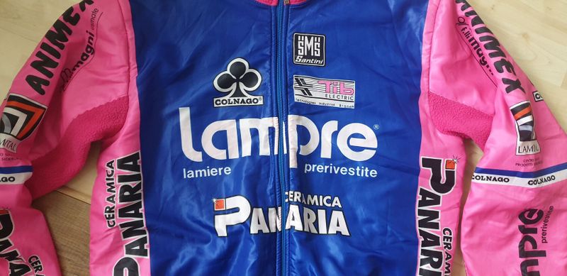 Retro cyklistická bunda Lampre Colnago ♧