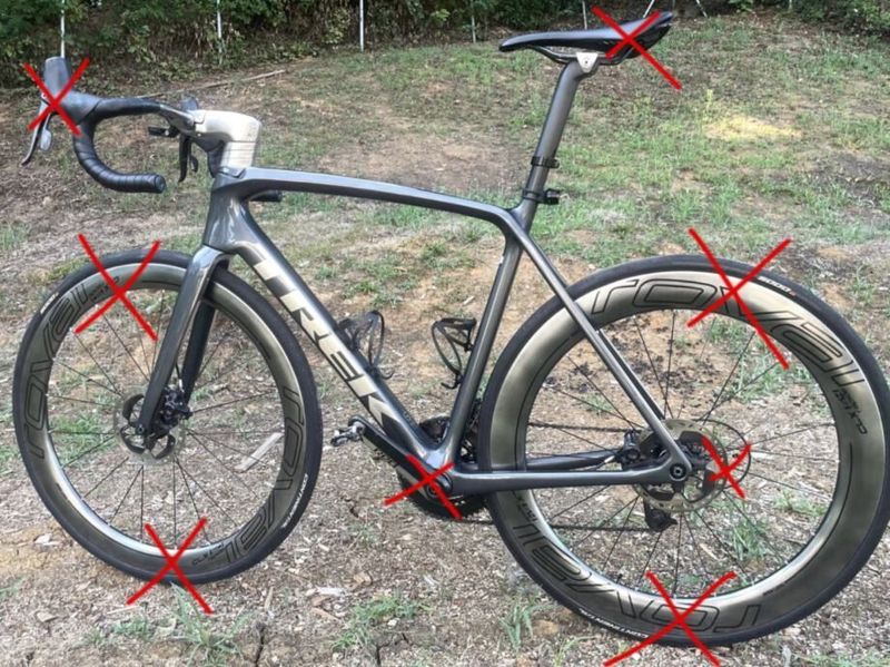 Krásná zachovalá rámová sada Trek Émonda SL 6 Disc PRO / velikost 56cm / chromová barva