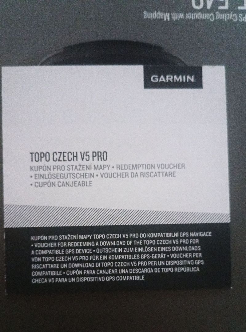 Garmin EDGE 540 + Topo mapy, nový 2roky záruka