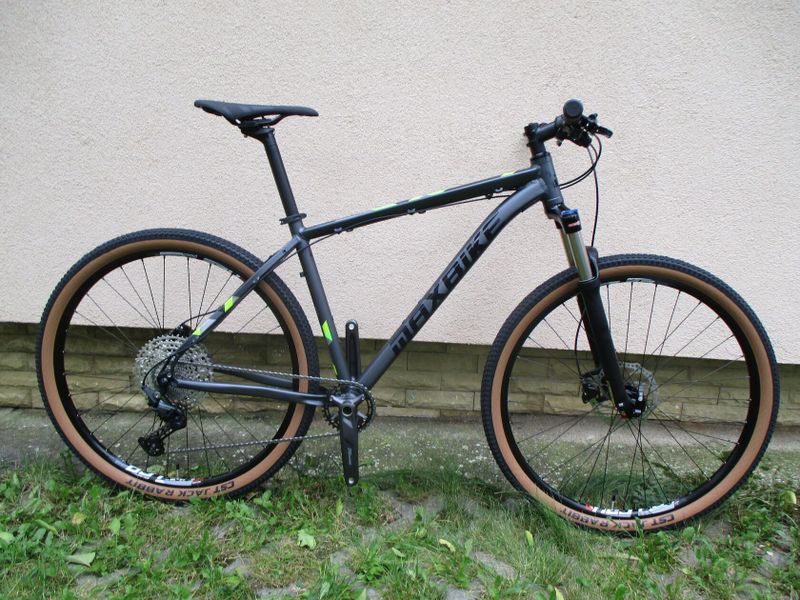 Nové 29" kolo na rámu Maxbike M509 19", Deore 1x11, vzduch. vidlice Suntour XCR, pevná osa