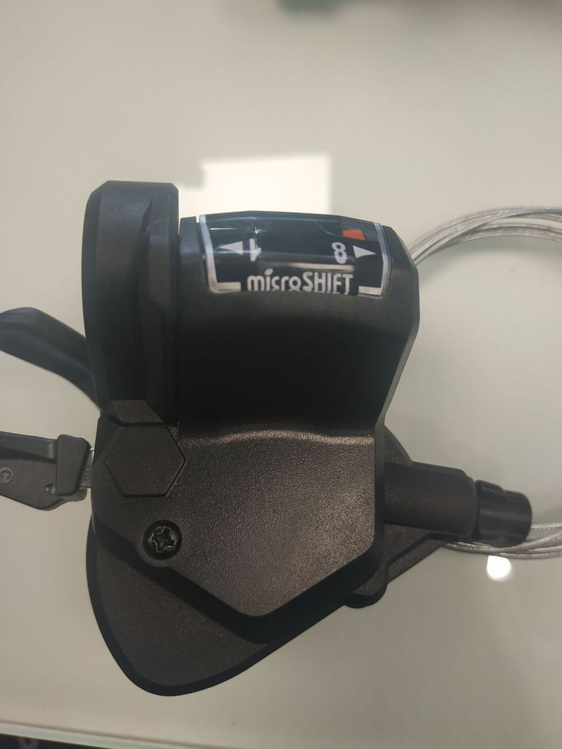 MicroSHIFT 8speed řadící páčka + kazeta + řetěz + přehazovačka