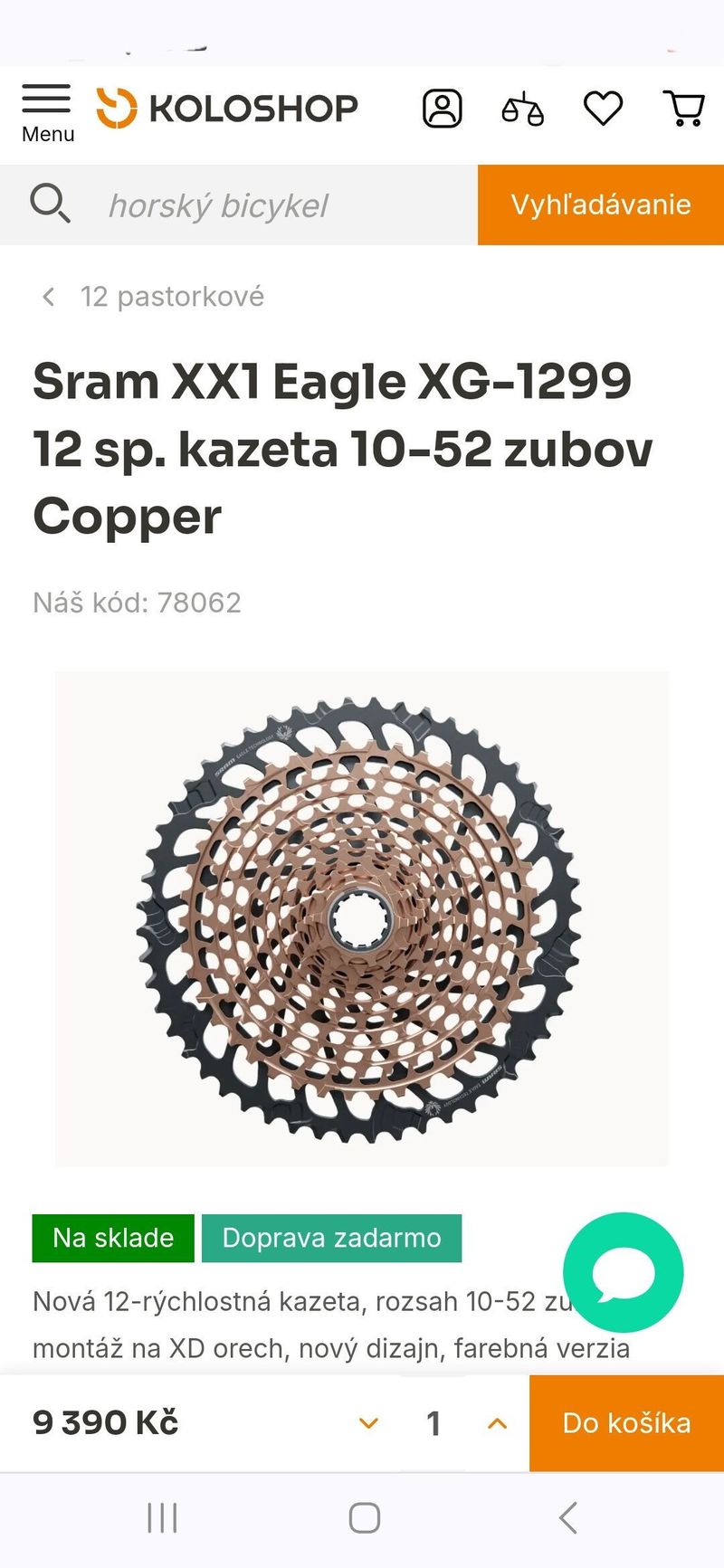 Nová Kazeta Sram XX1 Eagle Xg-1299 Cooper 10-52z