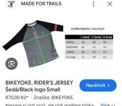 Dres Bikeyoke 3/4 rukáv,vel. M