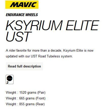 MAVIC Ksyrium Elite