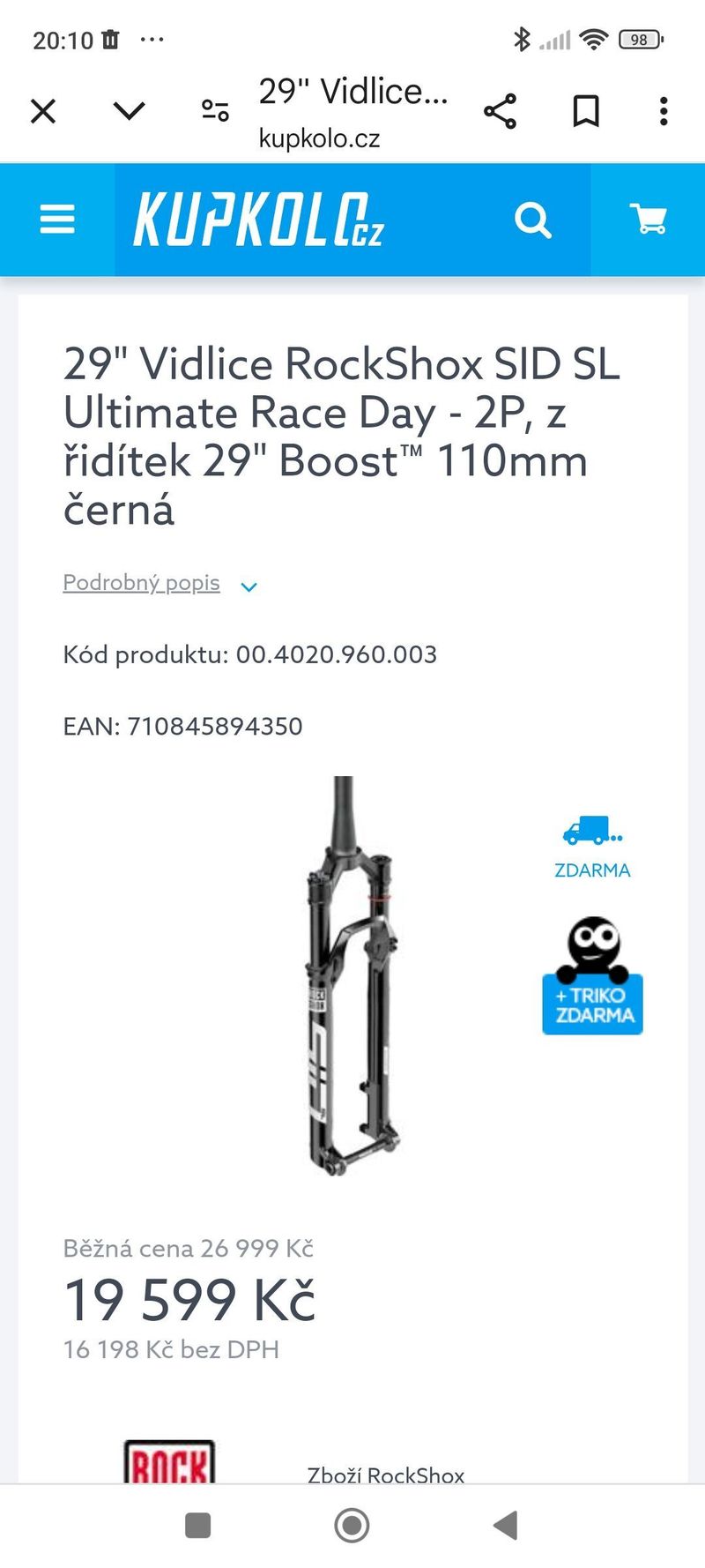 Rock shox SID SL ULTIMATE RACE DAY