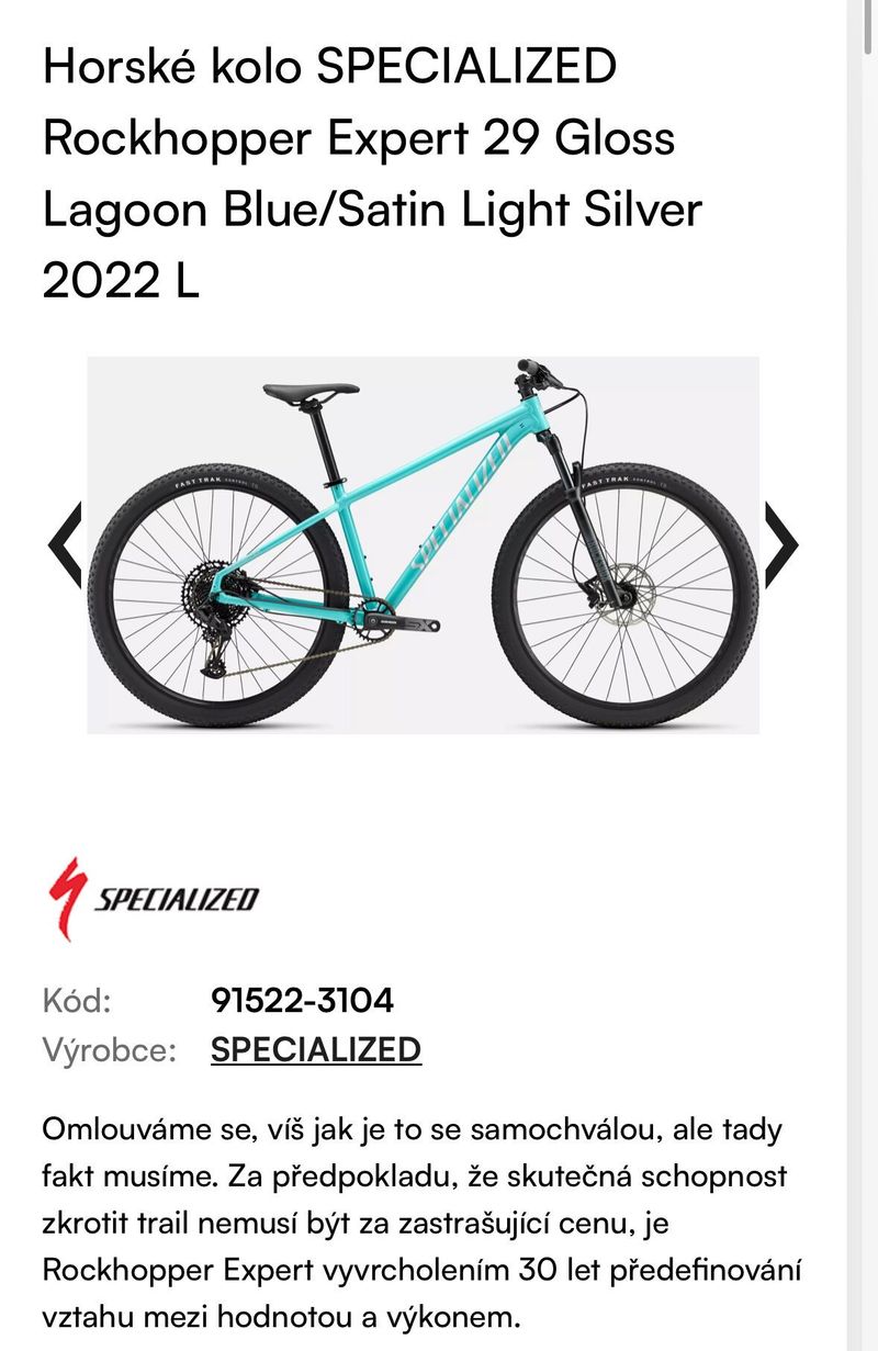 Horské kolo Specialized Rockhopper Expert