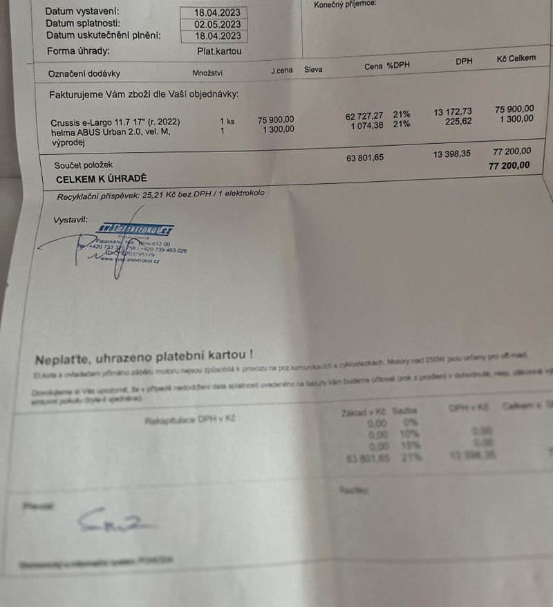 Elektrokolo Crussis e-Largo 11.7 17"