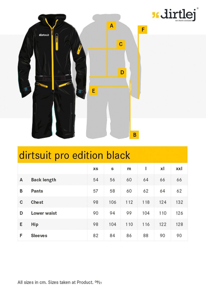 Nepoužitá s vysačkami, nepromokavá, větruodolná a paropropustná DIRTSUIT PRO EDITION BLACK/YELLOW