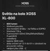 LED světlo na kolo přední XOSS 800 LM GOPRO