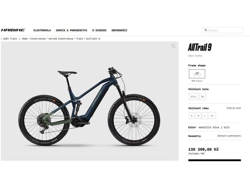 ELEKTROKOLO HAIBIKE ALLTRAIL 9 NOVÉ 720Wh PW-X3!