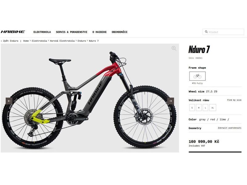 ELEKTROKOLO HAIBIKE NDURO 7 – NOVÉ – 720Wh – PW-X3!