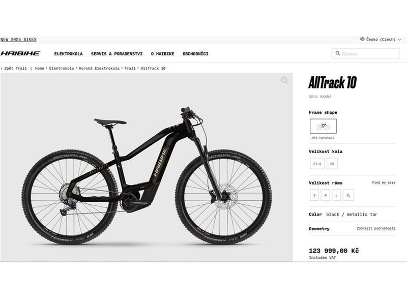 ELEKTROKOLO HAIBIKE ALLTRACK 10 – NOVÉ – 750Wh – SMART!