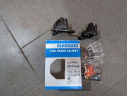 Brzdy Shimano GRX 400, přední + zadní vč. desek, nové 