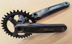 Kliky Shimano Deore 34z + osa XT 