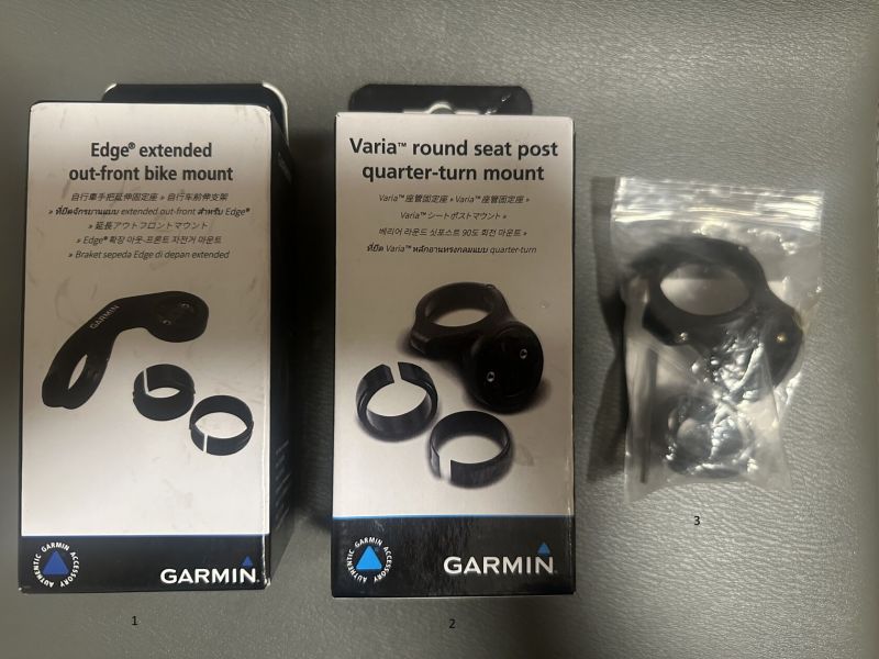 Nové držáky na Garmin Edge a Garmin Varia