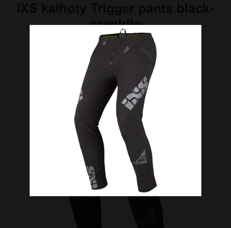 iXS kalhoty Trigger pants black-graphite