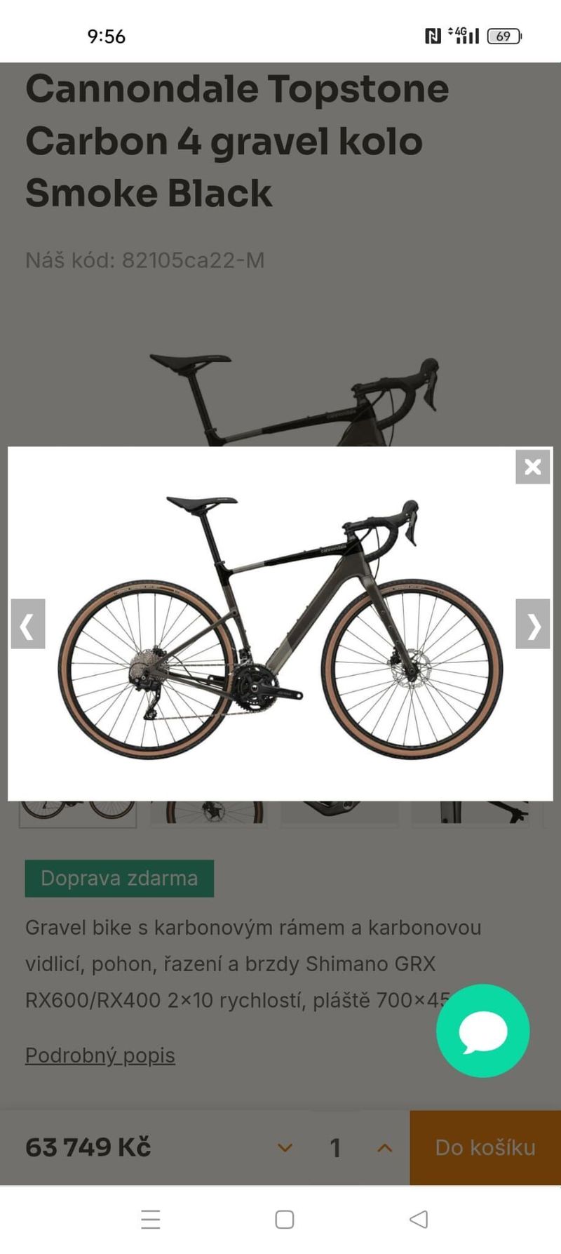 Prodám Cannondale Topstone Carbonu 4