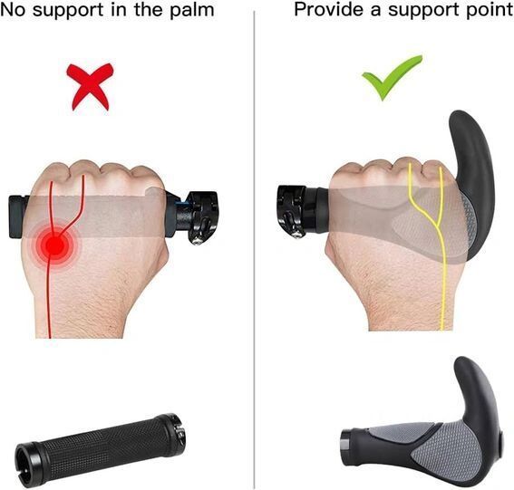 nové Gripy na řidítka ergonomické