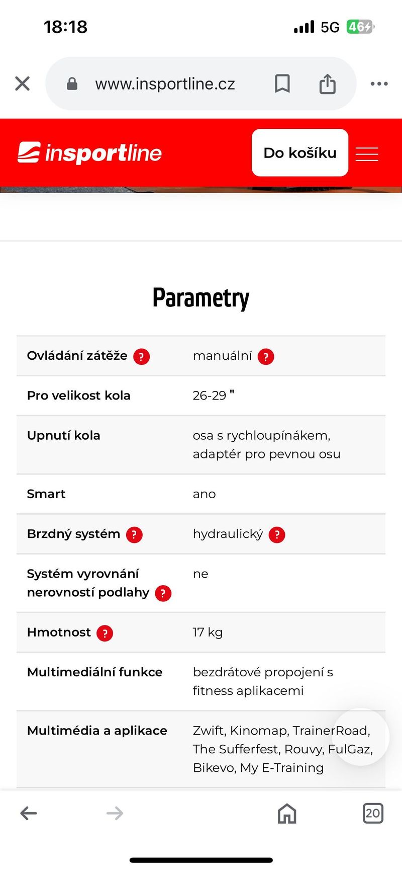 Trenažer Elite Turno smart