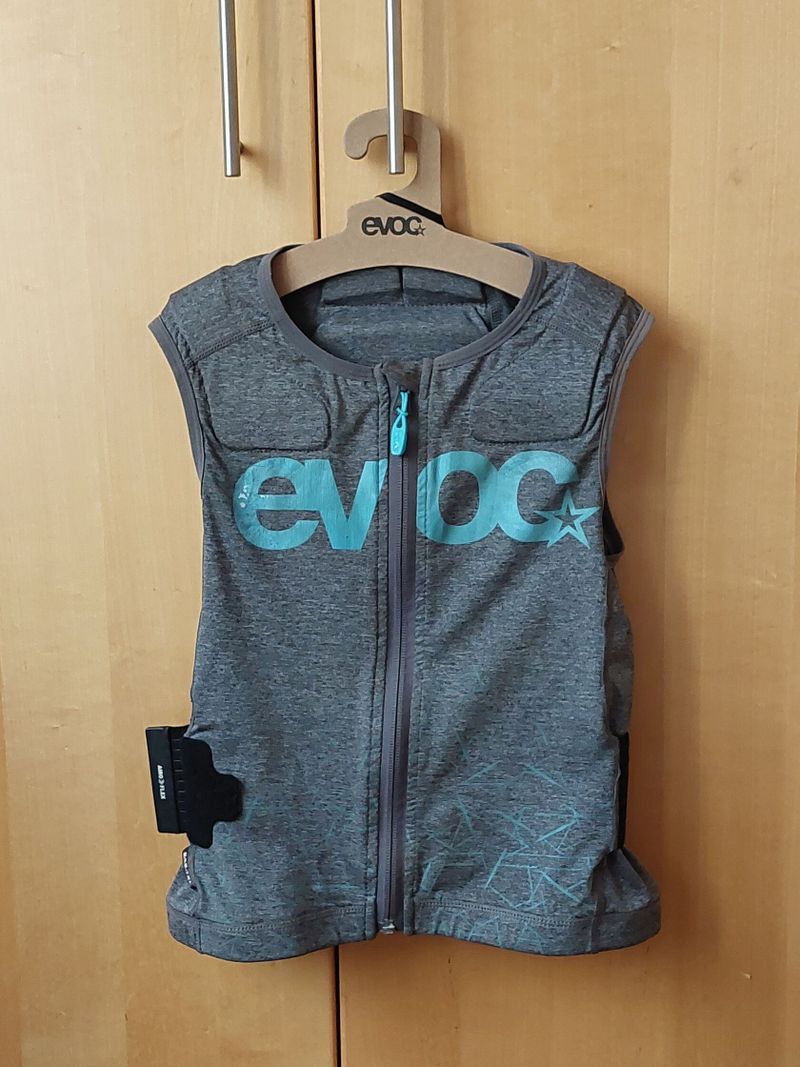 Dětská vesta EVOC PROTECTOR VEST KIDS, Carbon Grey, vel: M