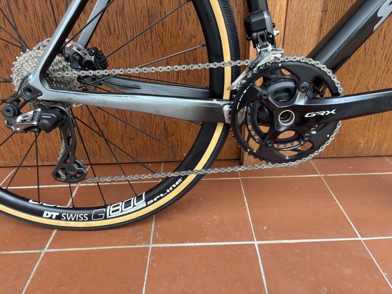 STEVENS SUPERPRESTIGE NEW 52 cm - cyklokros - Shimano elektrika 2x11, kola DT SWISS / plášťové