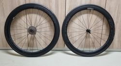 Karbonová zapletená kola Equtor 45T + galusky Tufo Elite Ride + kazeta 11-28 + přehazovačka SH105