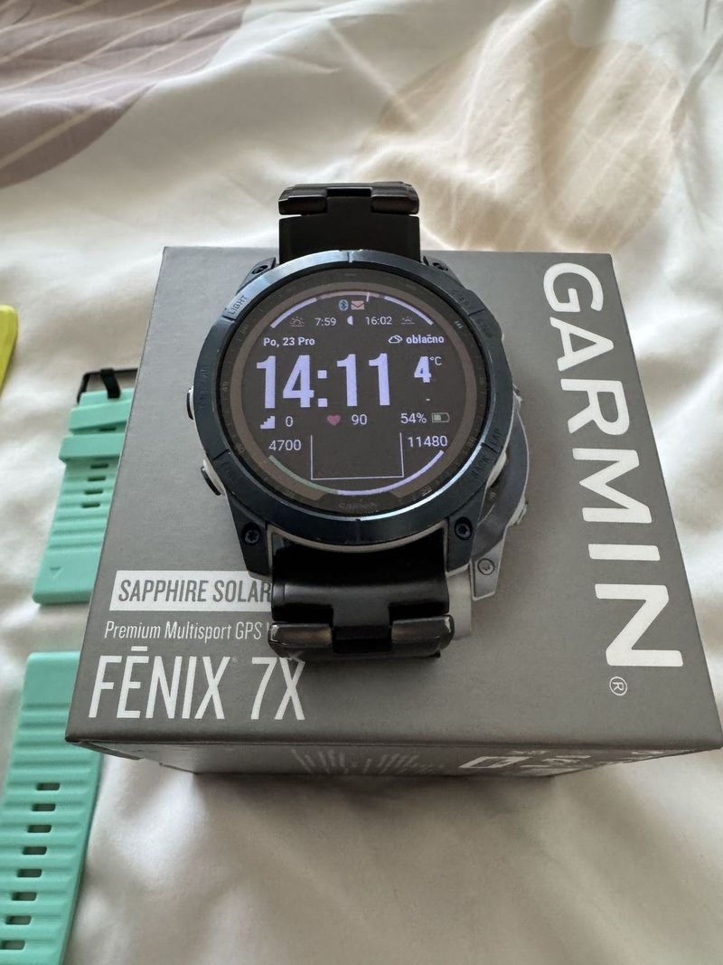 Garmin FENIX 7X Sapphire Solar blue