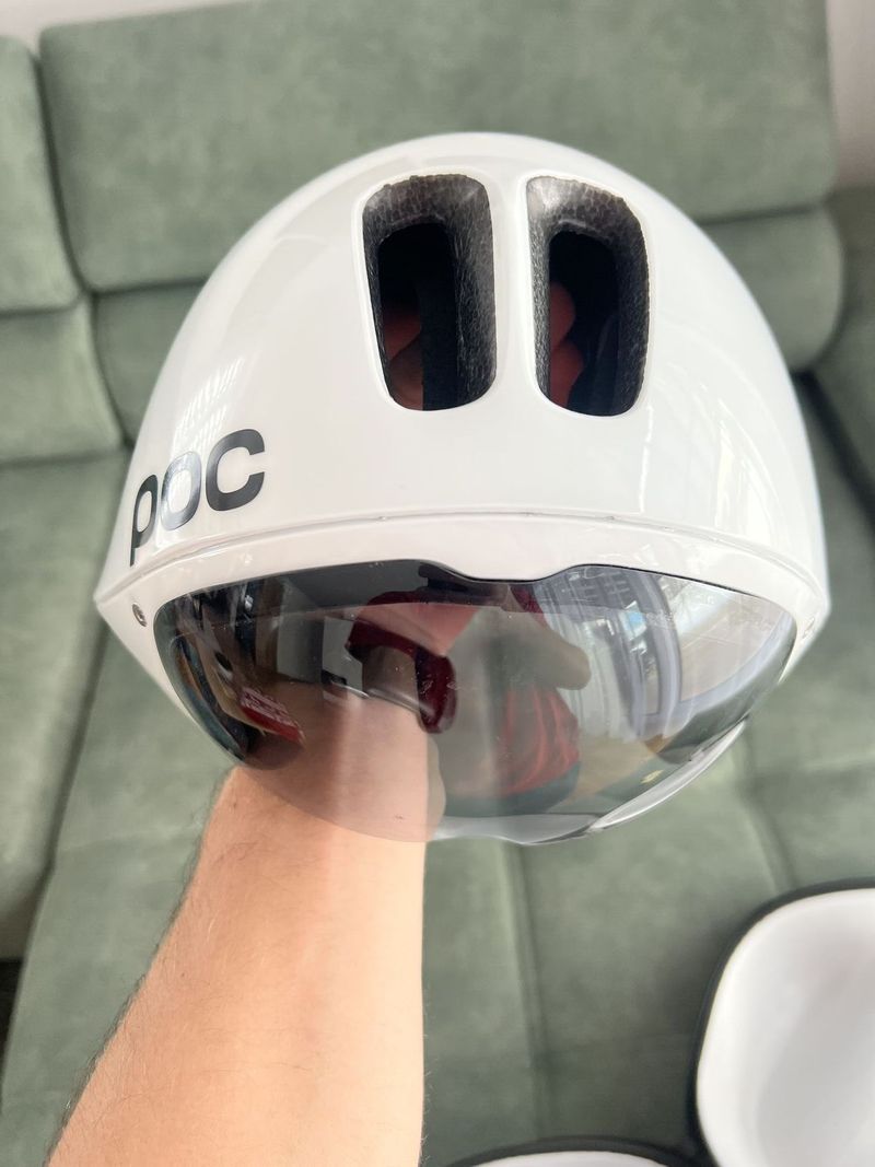 Cyklistická helma POC Tempor - Hydrogen White