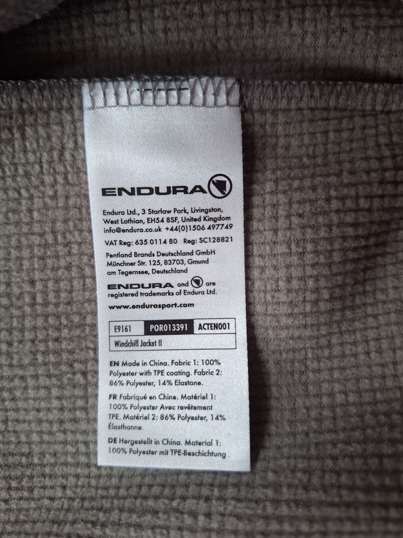 Endura - bunda pánská Windchill II pomegranate, vel. XL