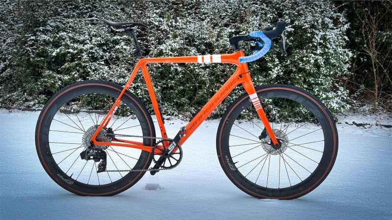 Gravelový rám Cannondale SuperX 58 (vel 180-190cm) + doplňky