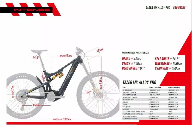 INTENSE E-bike Tazer MX Pro Alloy Grey - hliníkový rám L/XL