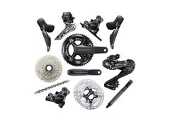 Silniční sada Shimano Ultegra Di2 R8100 + wattmetr + keramický střed